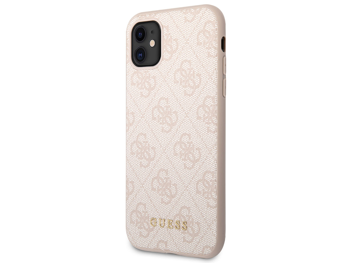 Guess 4G Monogram Case Roze - iPhone 11/XR hoesje