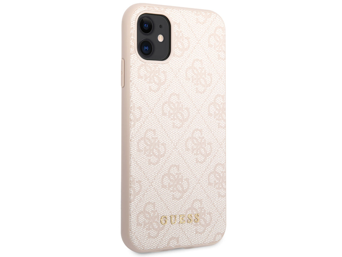 Guess 4G Monogram Case Roze - iPhone 11/XR hoesje