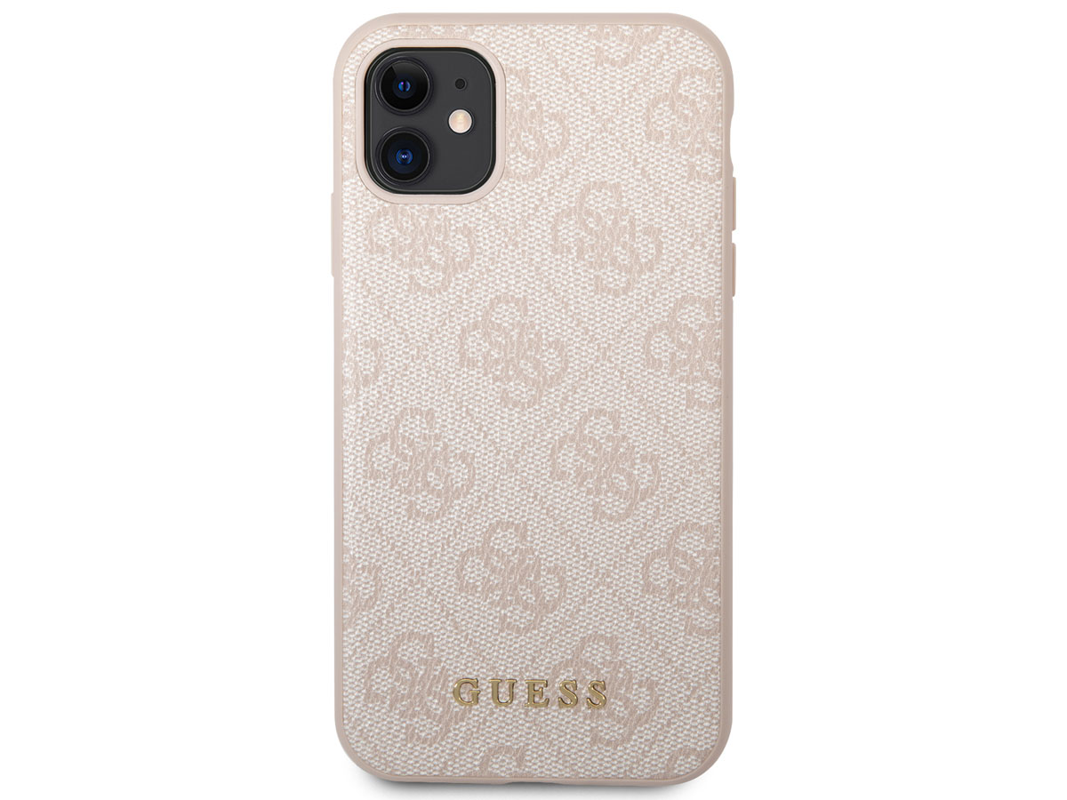 Guess 4G Monogram Case Roze - iPhone 11/XR hoesje