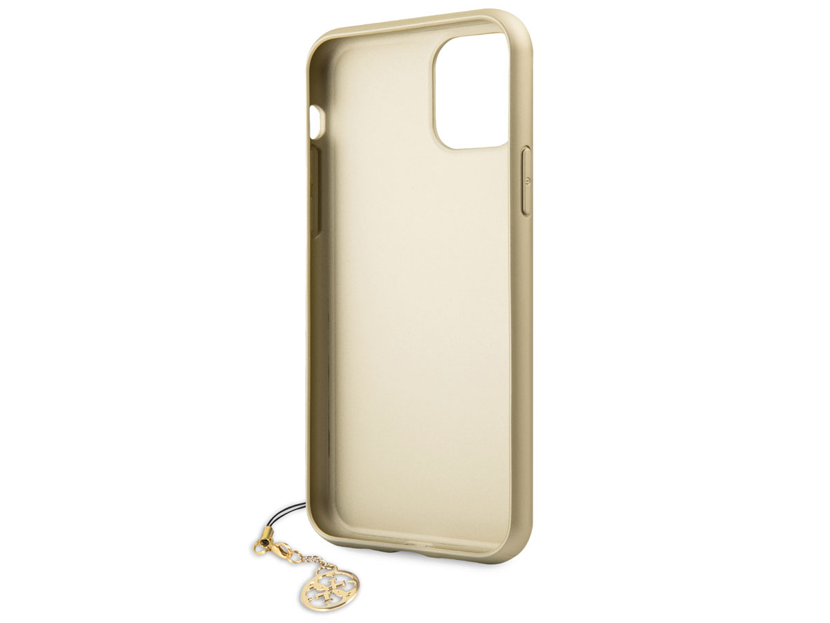 Guess Monogram Charm Case Bruin - iPhone 11/XR hoesje