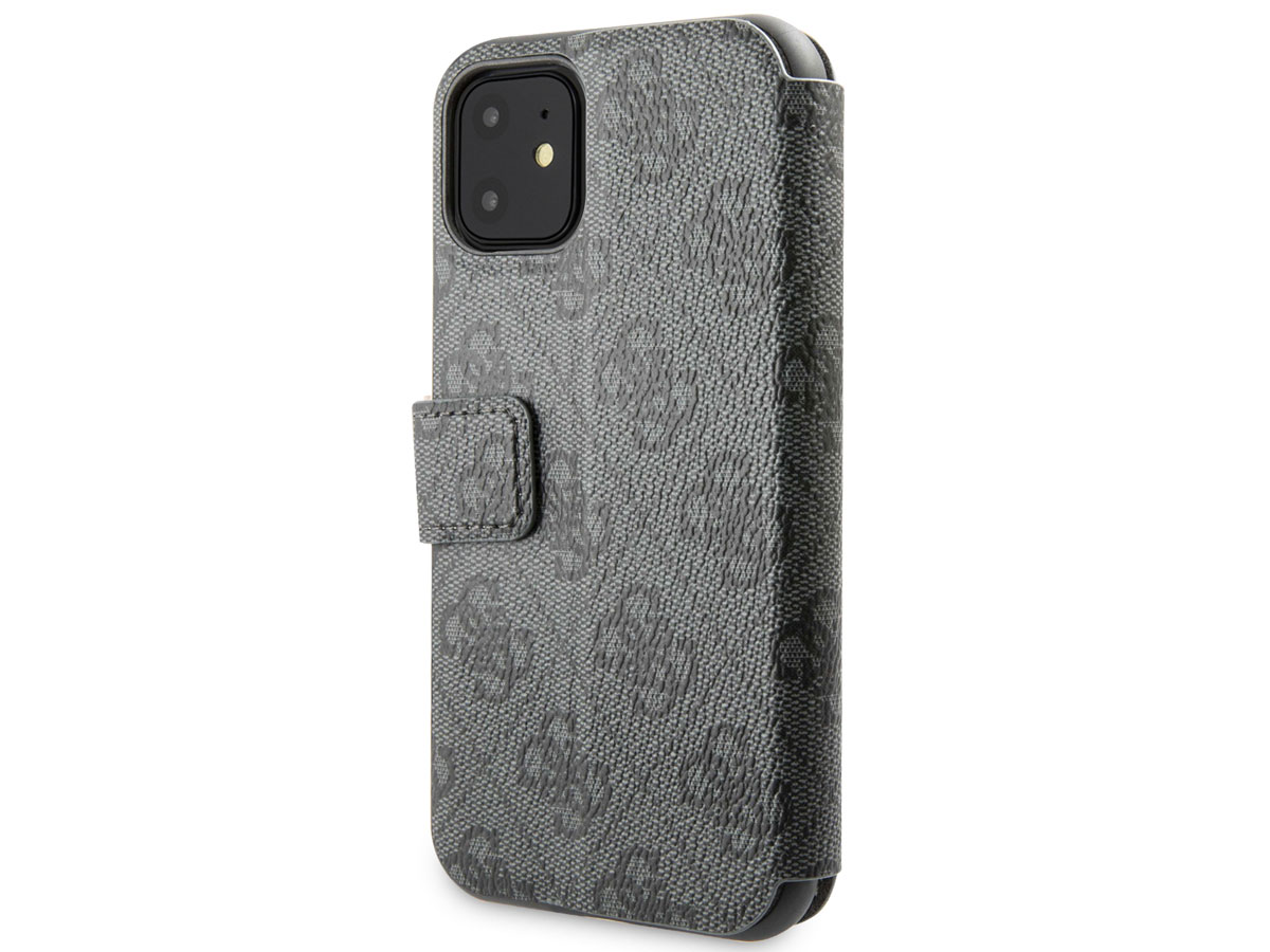 Guess Monogram Bookcase Grijs - iPhone 11 hoesje