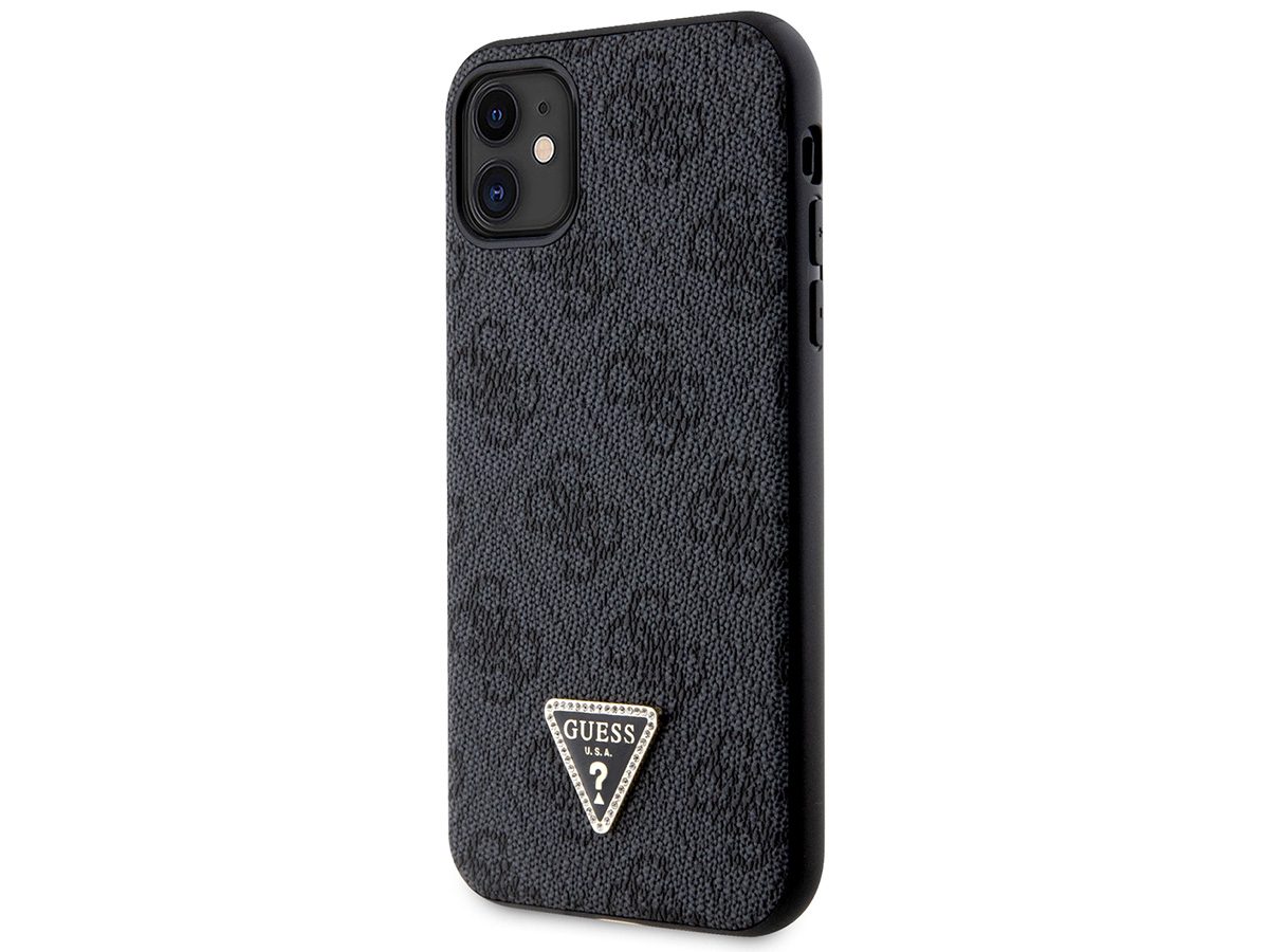 Guess 4G Monogram Necklace Case Grijs - iPhone 11/XR hoesje