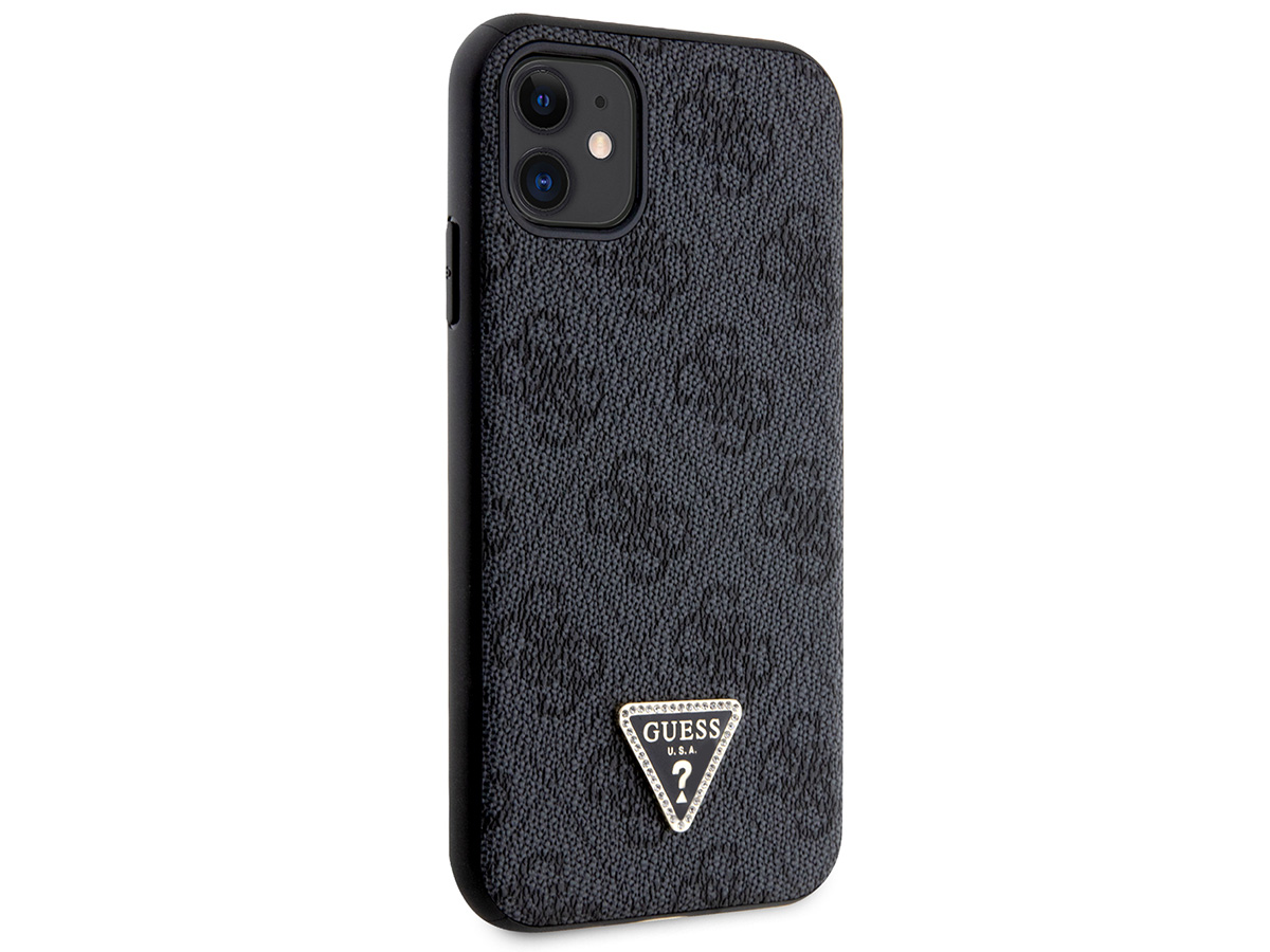 Guess 4G Monogram Necklace Case Grijs - iPhone 11/XR hoesje