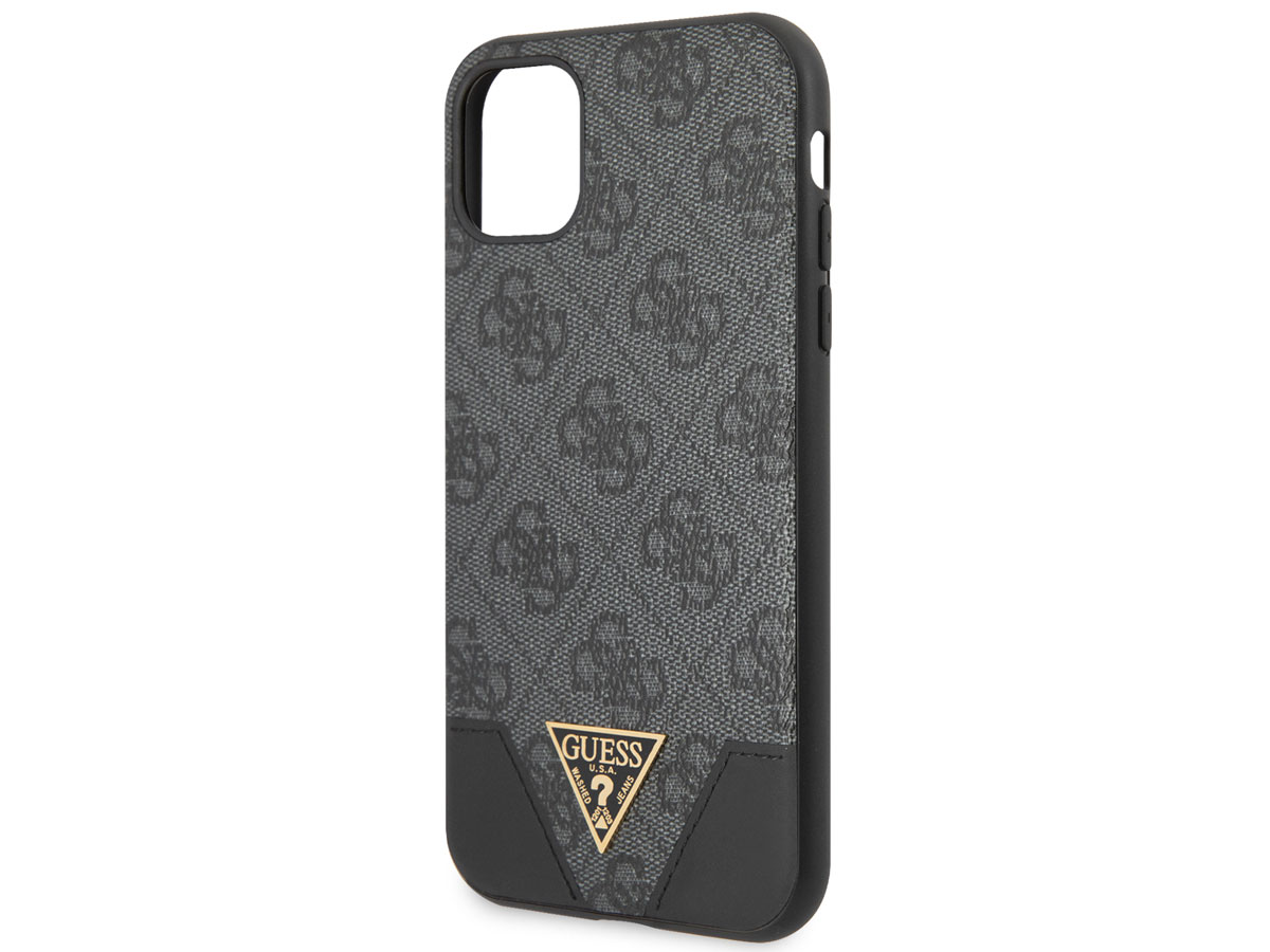 Guess 4G Triangle Case Grijs - iPhone 11/XR hoesje