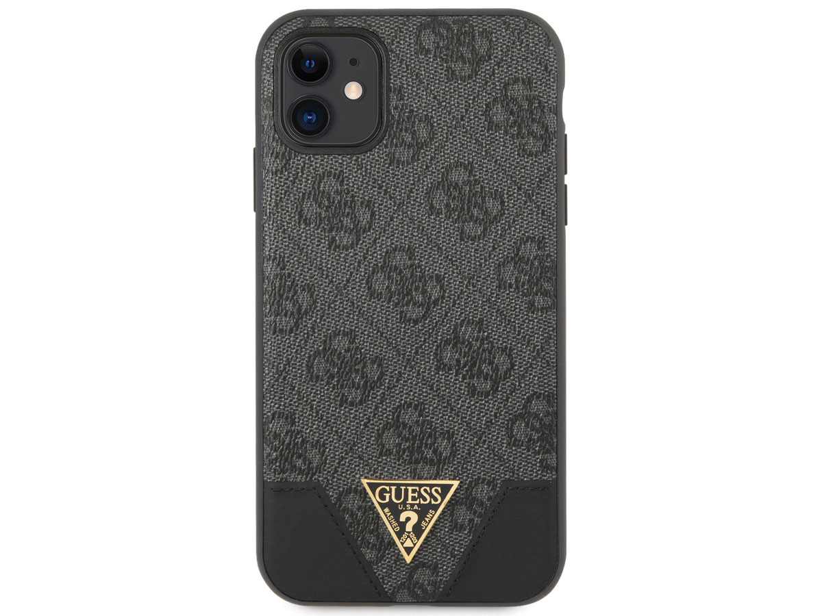 Guess 4G Triangle Case Grijs - iPhone 11/XR hoesje