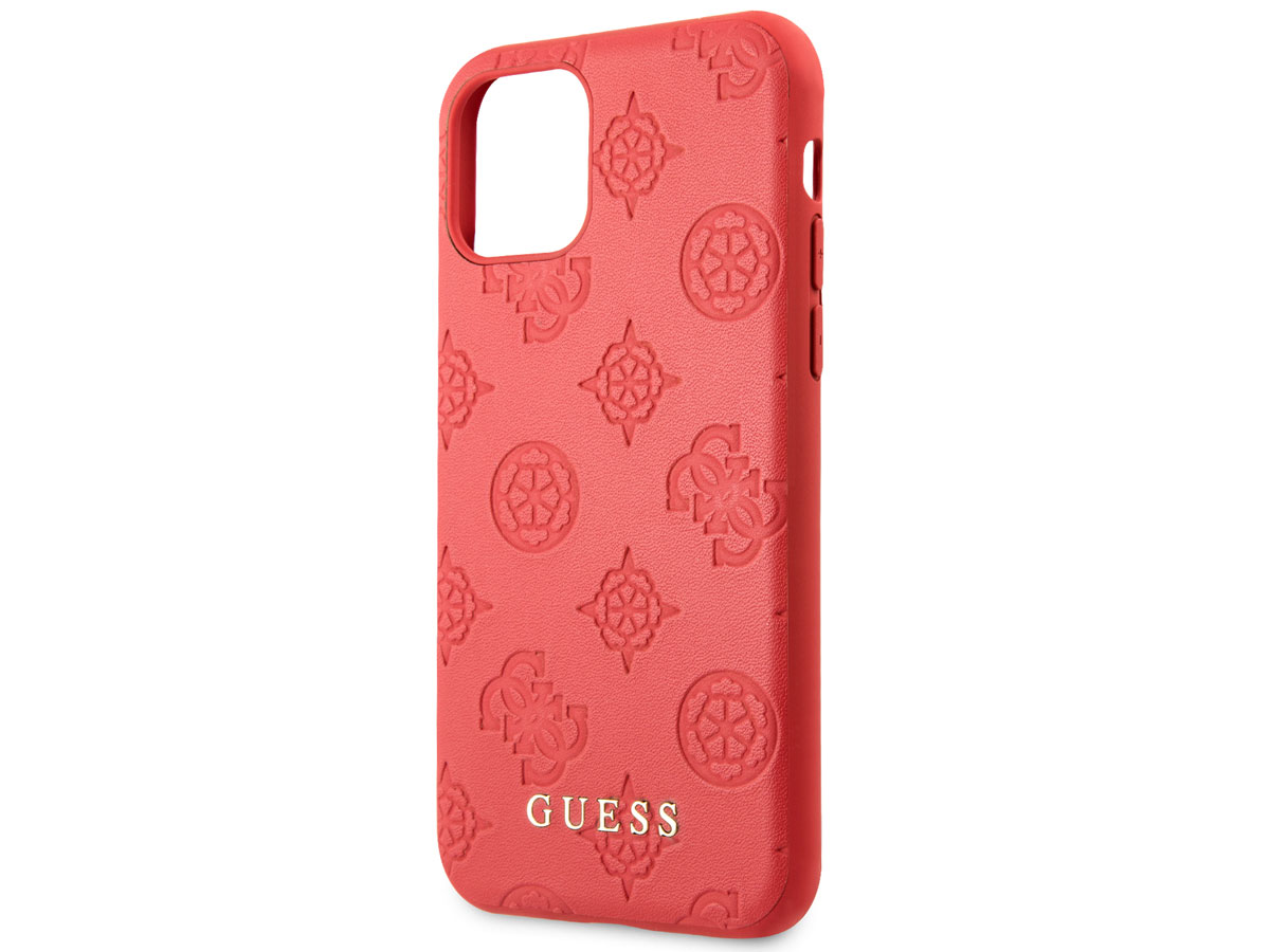 Guess 4G Peony Case Rood - iPhone 11/XR hoesje