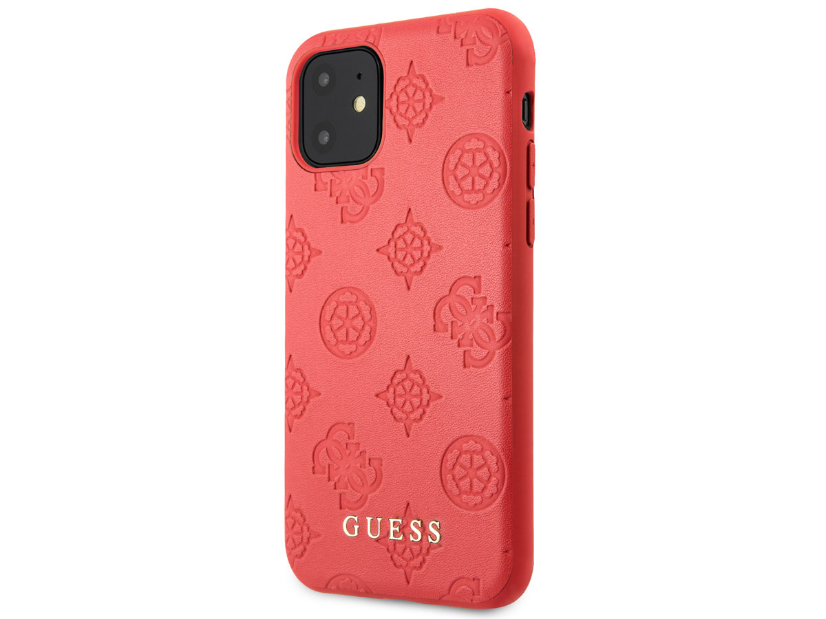 Guess 4G Peony Case Rood - iPhone 11/XR hoesje