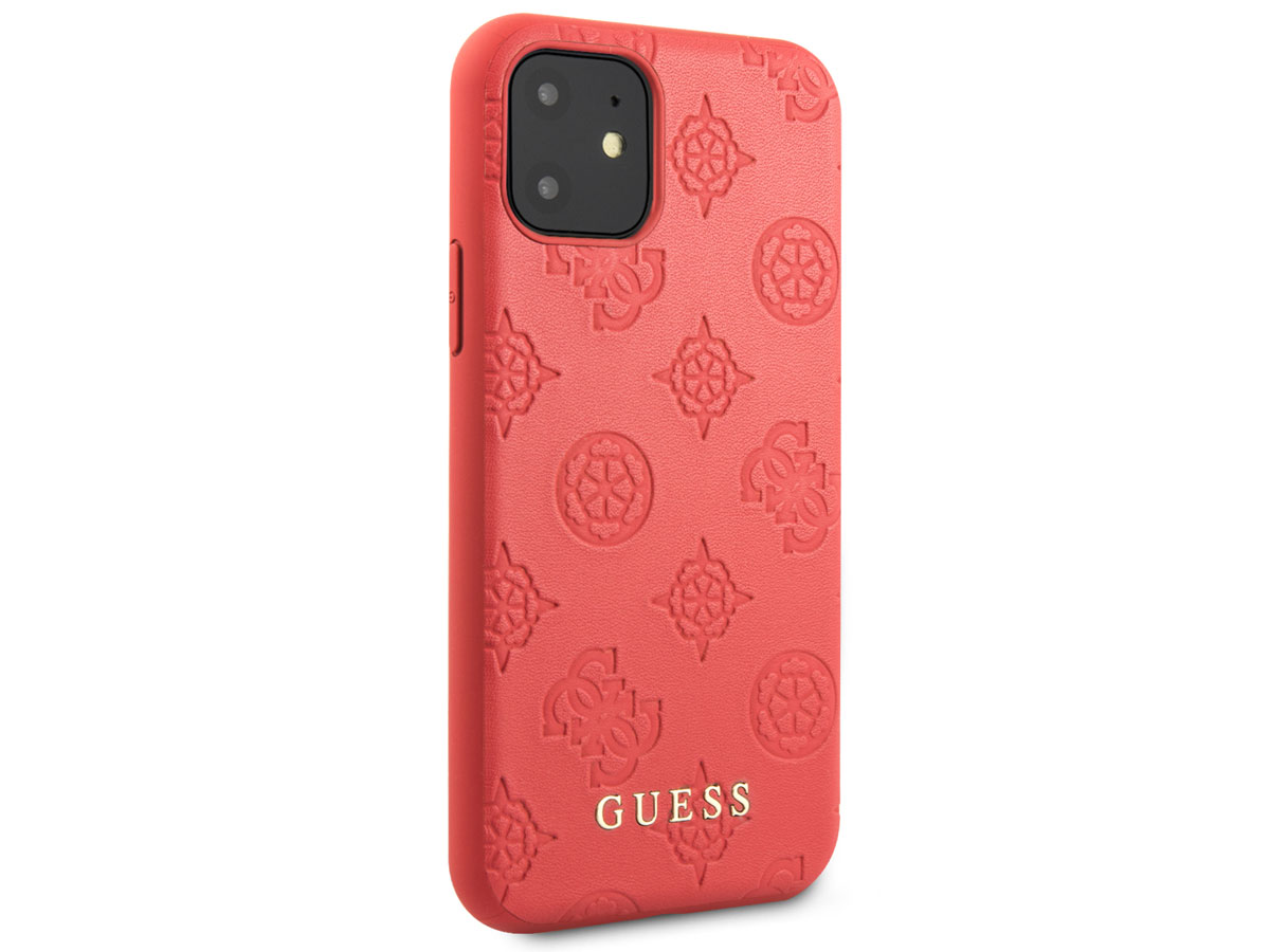 Guess 4G Peony Case Rood - iPhone 11/XR hoesje