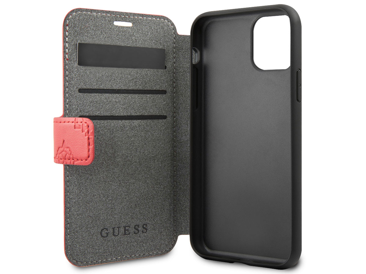 Guess 4G Peony Bookcase Rood - iPhone 11/XR hoesje