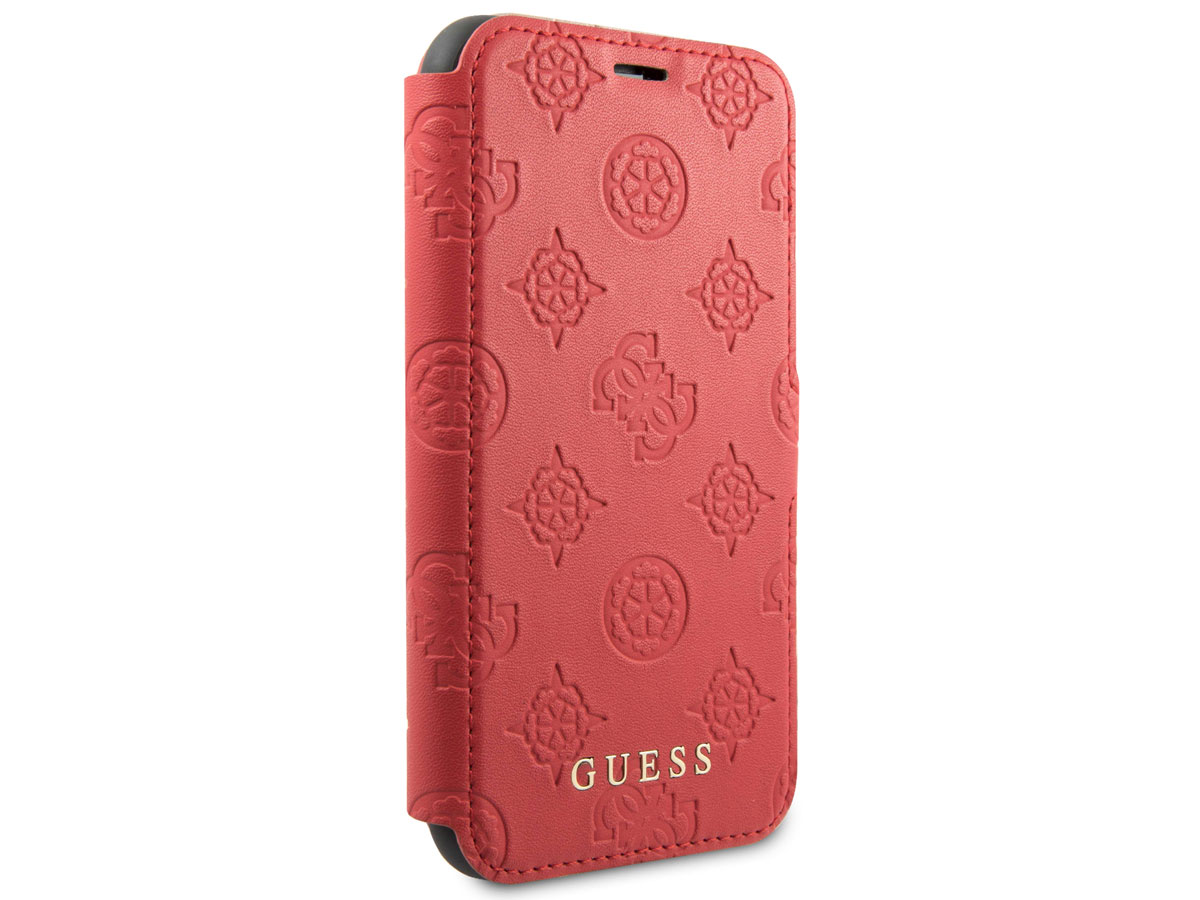 Guess 4G Peony Bookcase Rood - iPhone 11/XR hoesje