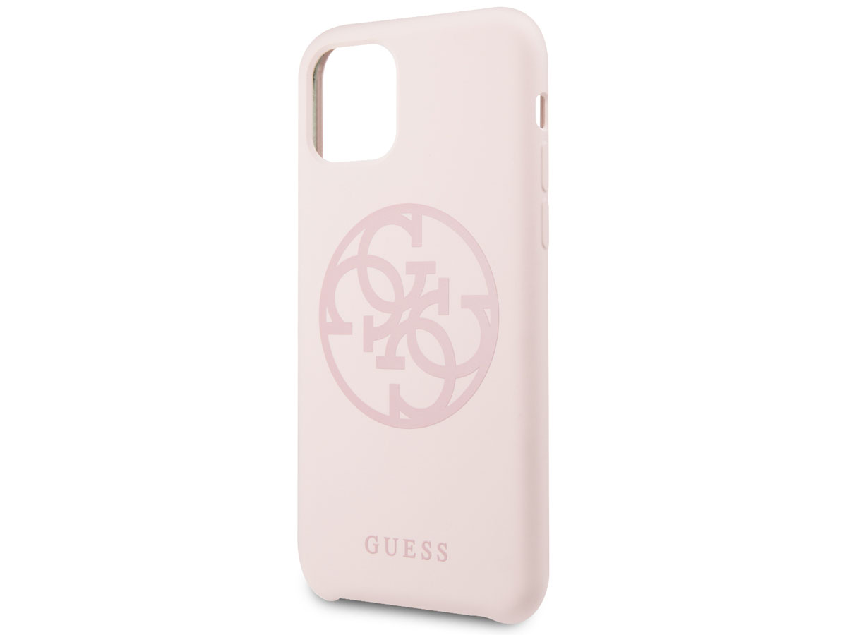 Guess 4G Silicon Hard Case Roze - iPhone 11/XR hoesje