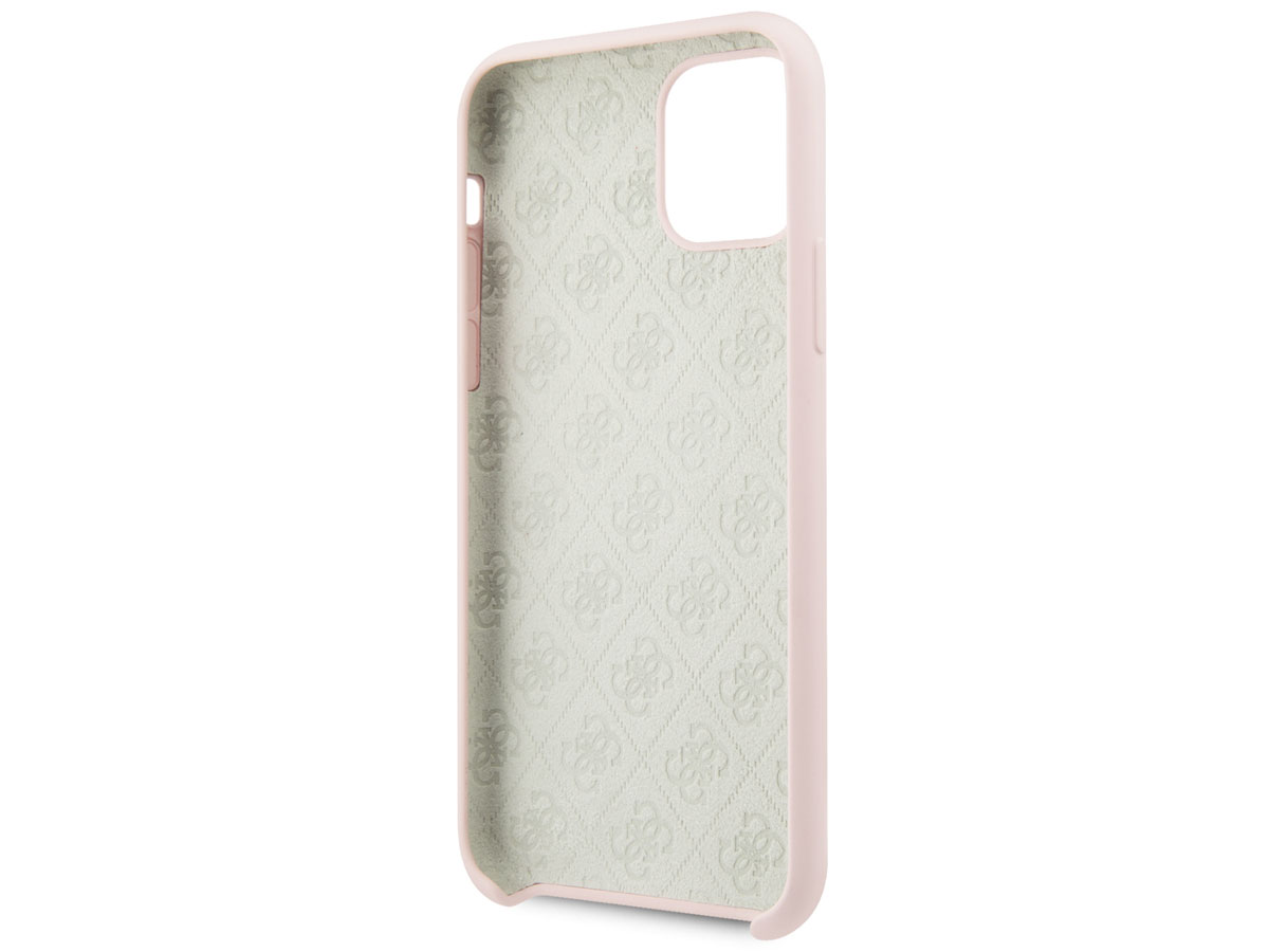 Guess 4G Silicon Hard Case Roze - iPhone 11/XR hoesje