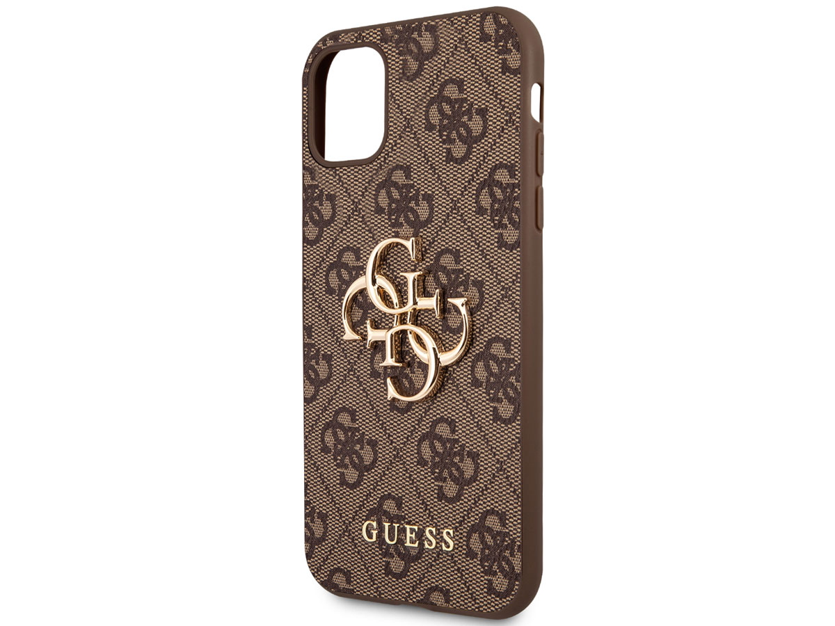 Guess Big 4G Monogram Case Bruin - iPhone 11/XR hoesje