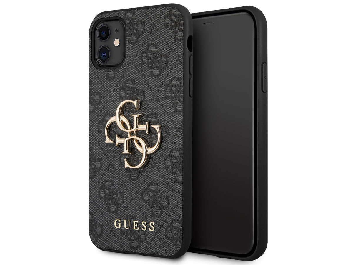 Guess Big 4G Monogram Case Grijs - iPhone 11/XR hoesje