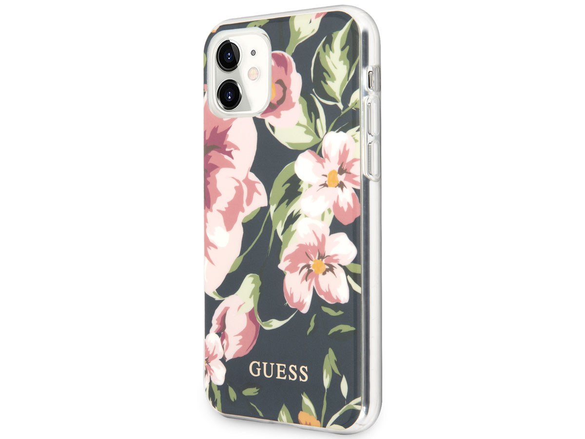 Guess Floral TPU Skin Case No. 3 - iPhone 11/XR hoesje