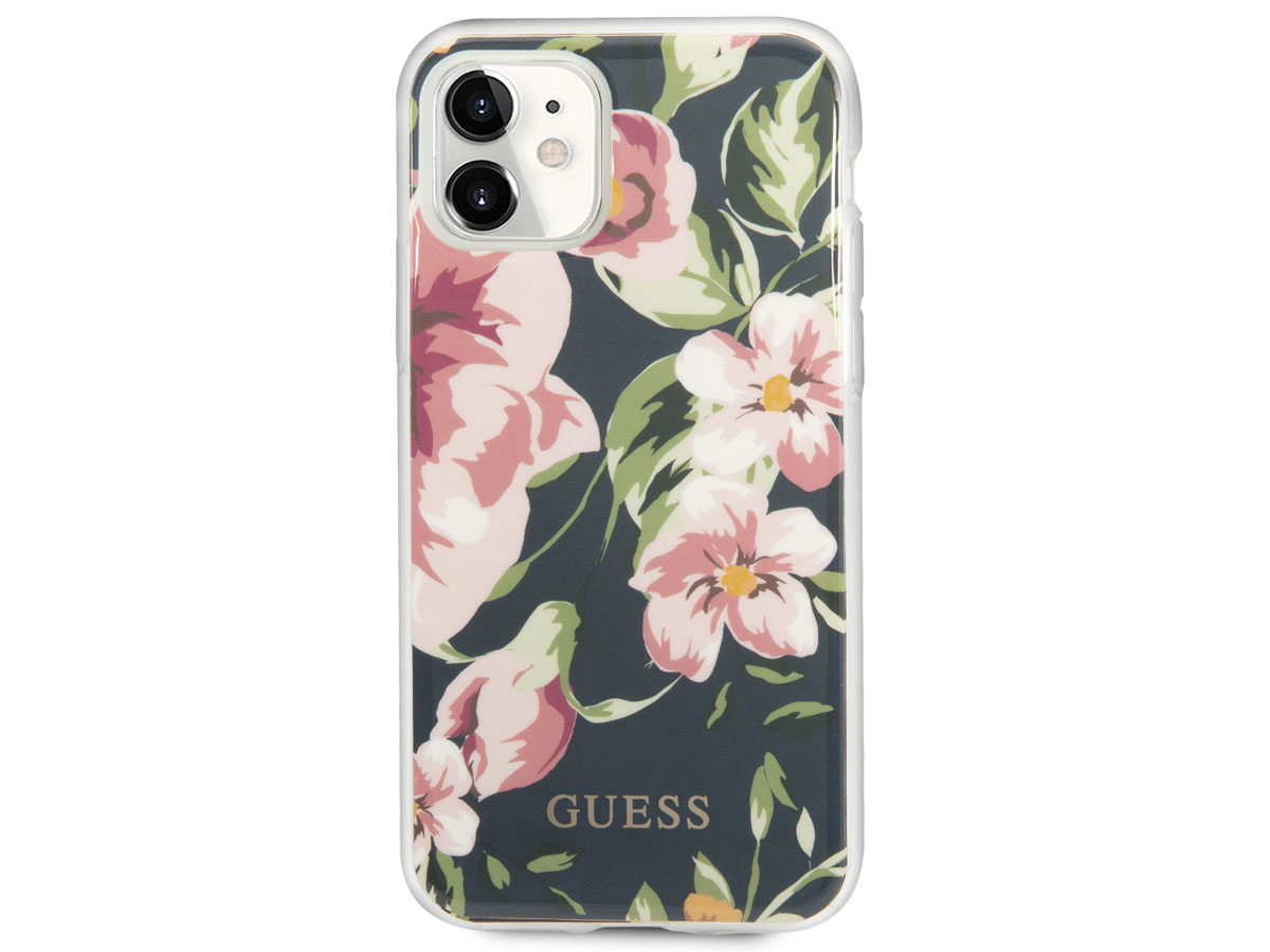 Guess Floral TPU Skin Case No. 3 - iPhone 11/XR hoesje