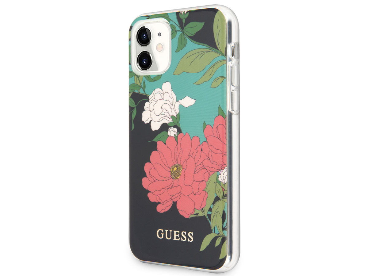 Guess Floral TPU Skin Case No. 1 - iPhone 11/XR hoesje