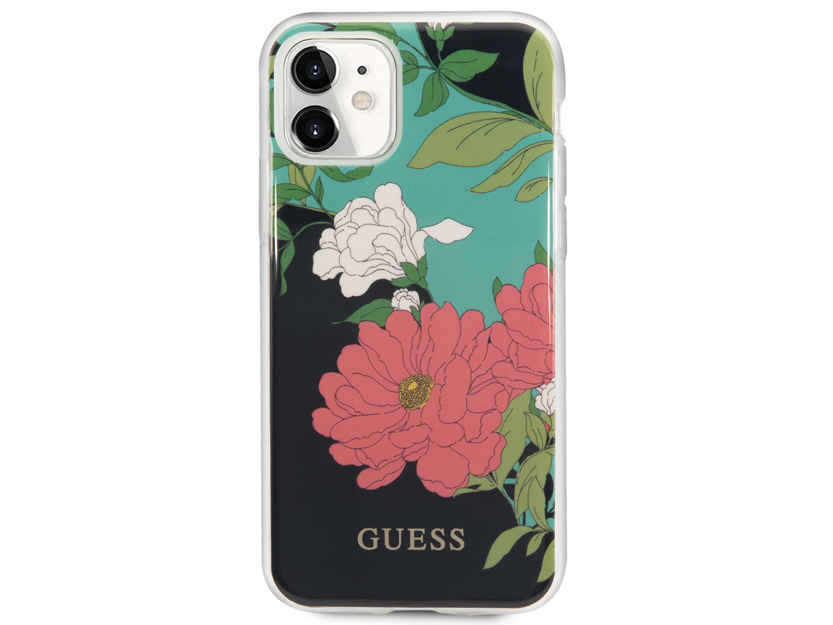 Guess Floral TPU Skin Case No. 1 - iPhone 11/XR hoesje