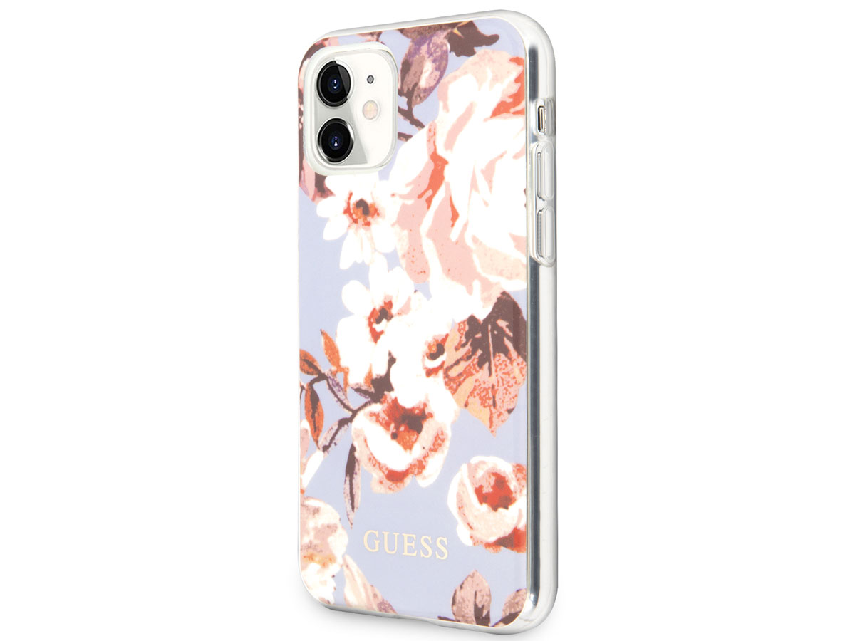 Guess Floral TPU Skin Case No. 2 - iPhone 11/XR hoesje