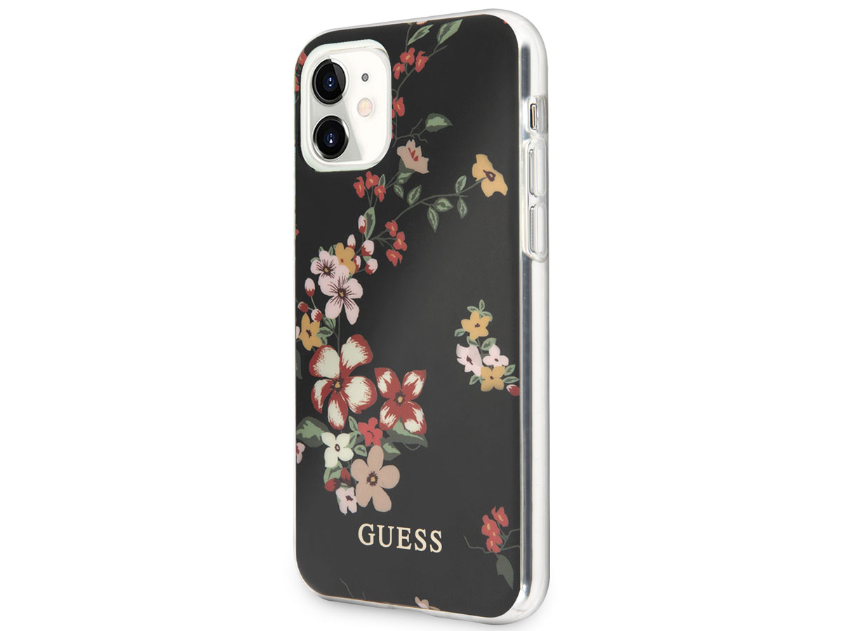 Guess Floral TPU Skin Case No. 4 - iPhone 11/XR hoesje