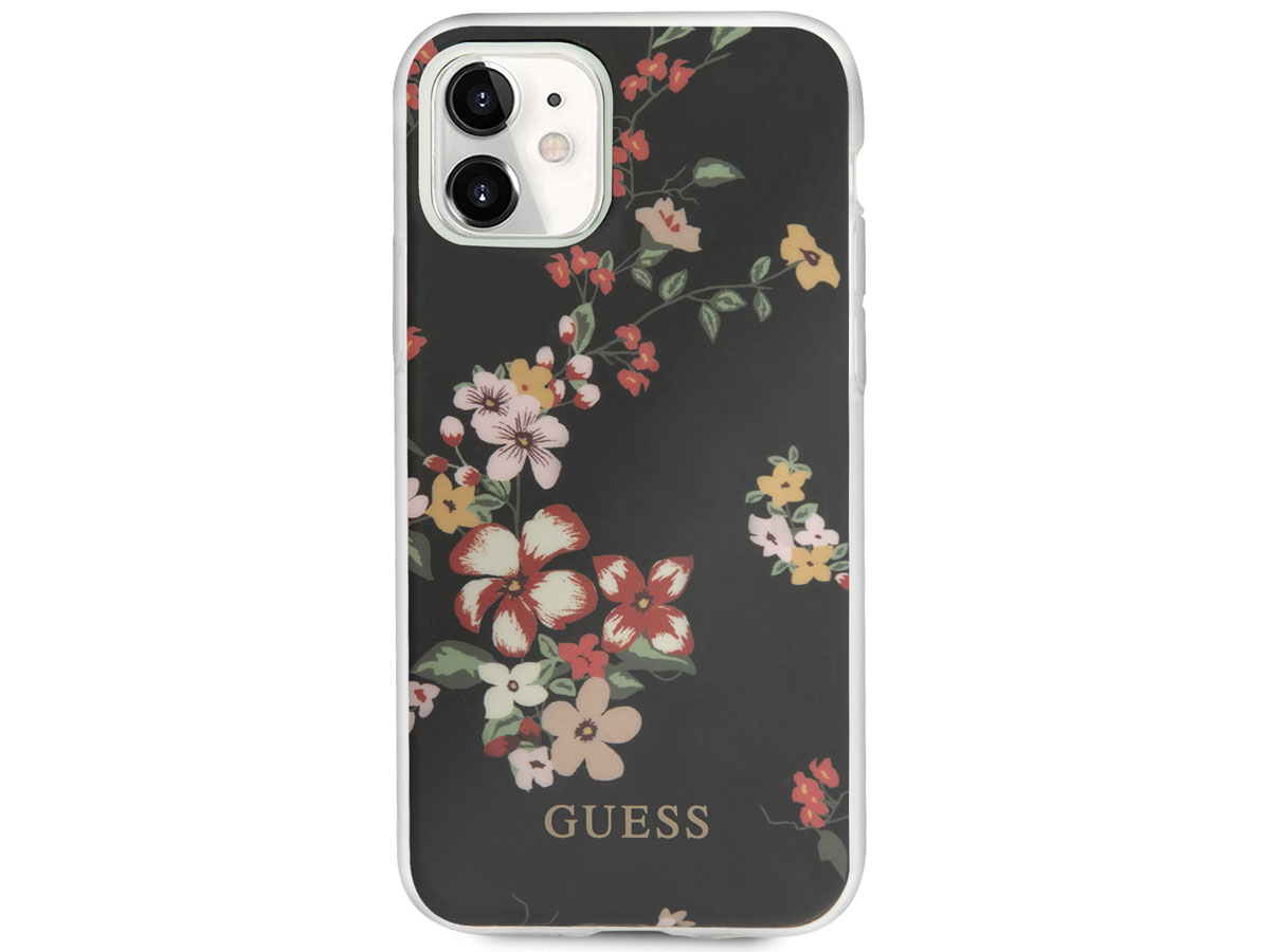 Guess Floral TPU Skin Case No. 4 - iPhone 11/XR hoesje