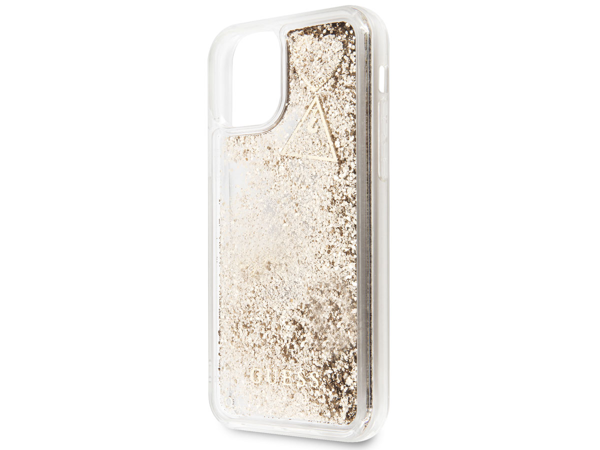 Guess Floating Logo Case Goud - iPhone 11 hoesje