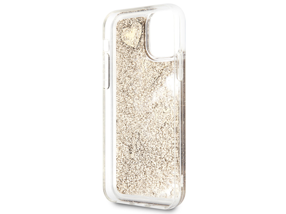Guess Floating Logo Case Goud - iPhone 11 hoesje