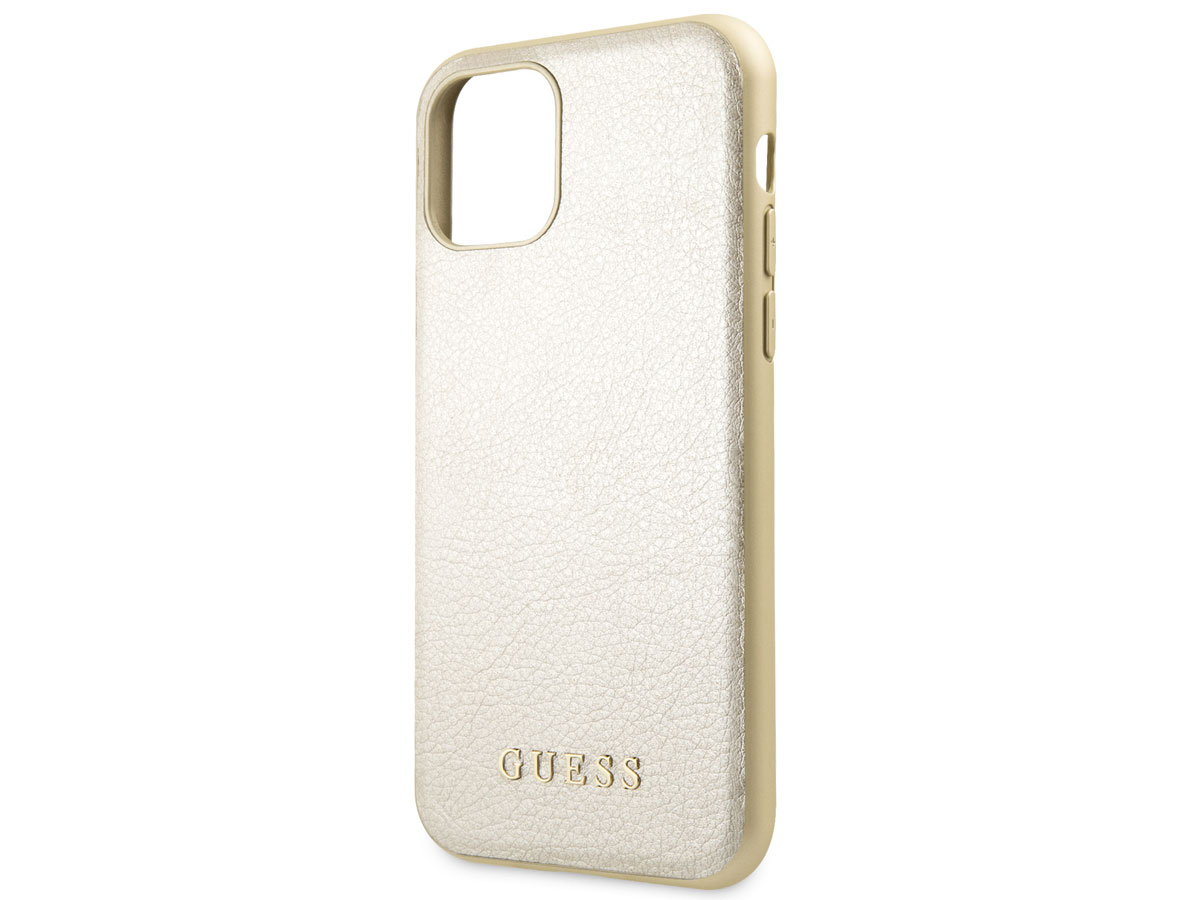 Guess Iridescent Hard Case Goud - iPhone 11/XR hoesje