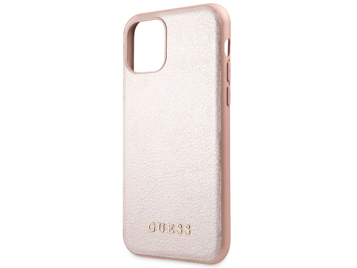 Guess Iridescent Hard Case Rosé - iPhone 11/XR hoesje