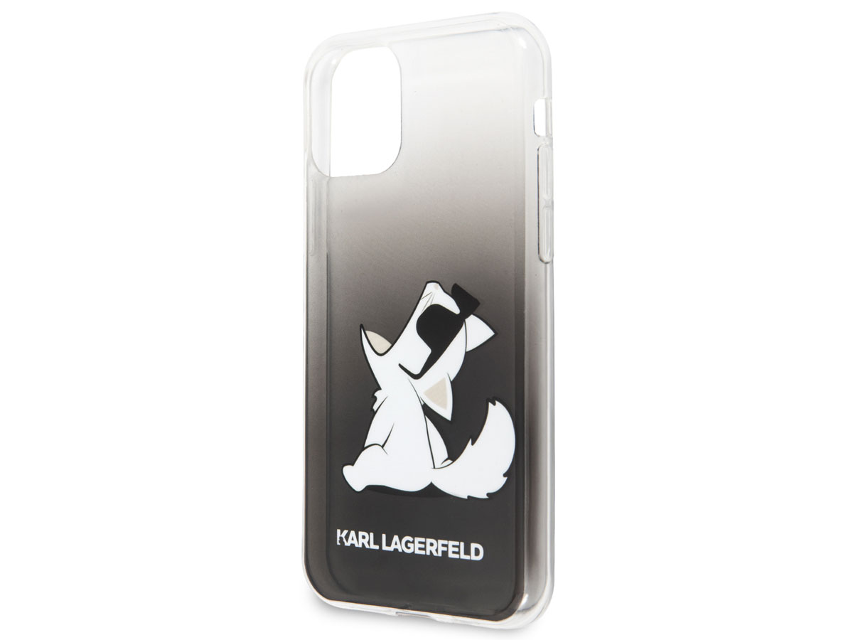 Karl Lagerfeld Fun Choupette Case Zwart - iPhone 11/XR hoesje