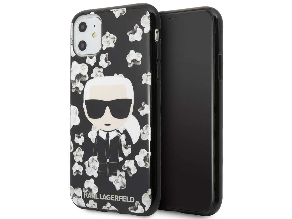 Karl Lagerfeld Floral TPU Case iPhone 11/XR hoes