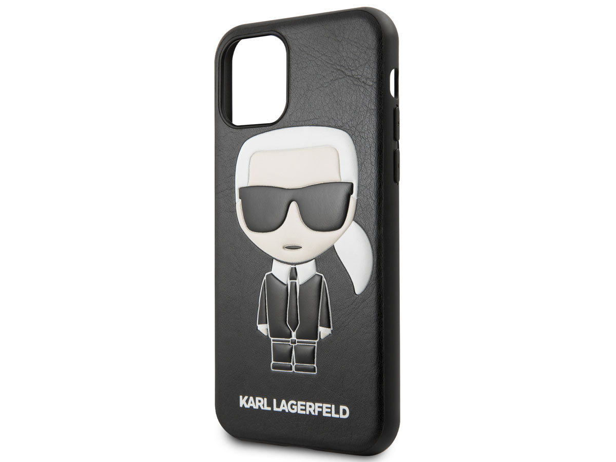 Karl Lagerfeld Iconic Case Zwart - iPhone XR hoesje