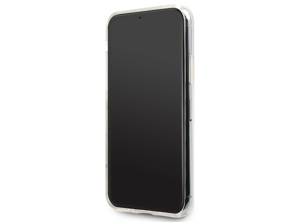 Karl Lagerfeld Iconic TPU Case Zilver - iPhone 11 hoesje