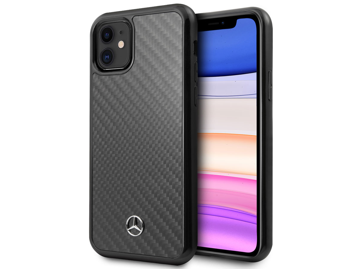 Mercedes-Benz Carbon Fiber Case - iPhone 11 hoesje