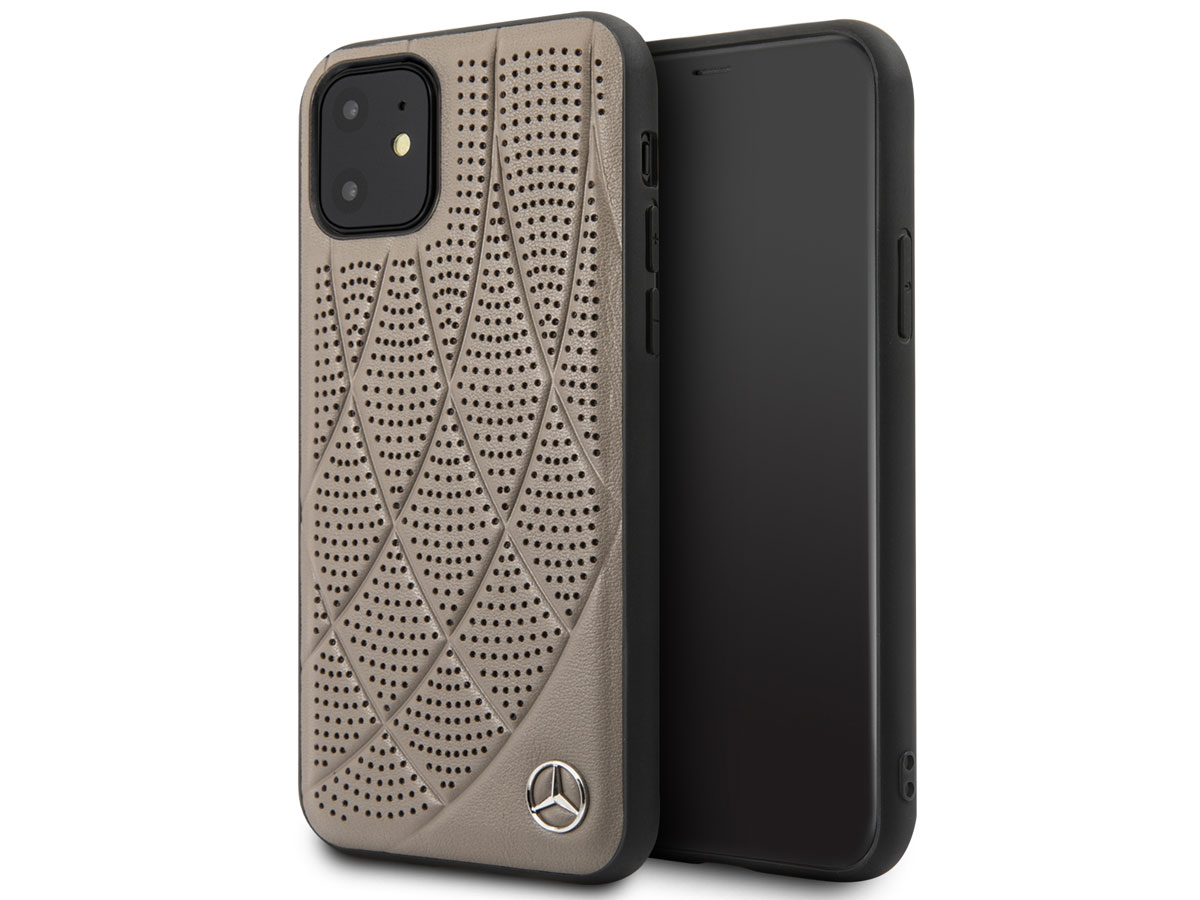 Mercedes-Benz Leather Case Bruin - iPhone 11/XR hoesje