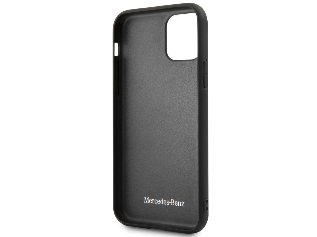 Mercedes-Benz Leather Case Zwart - iPhone 11/XR hoesje