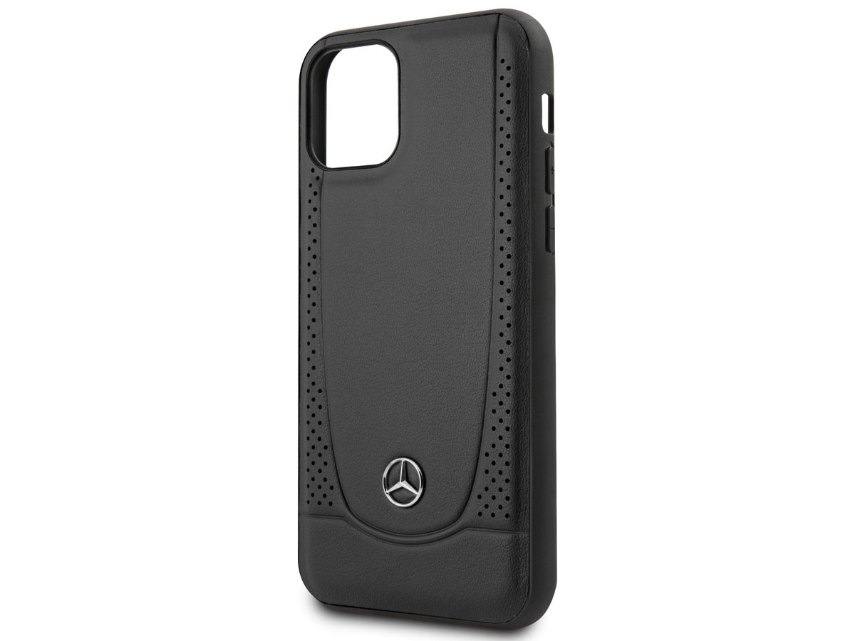 Mercedes-Benz Urban Leather Case Zwart - iPhone 11/XR hoesje