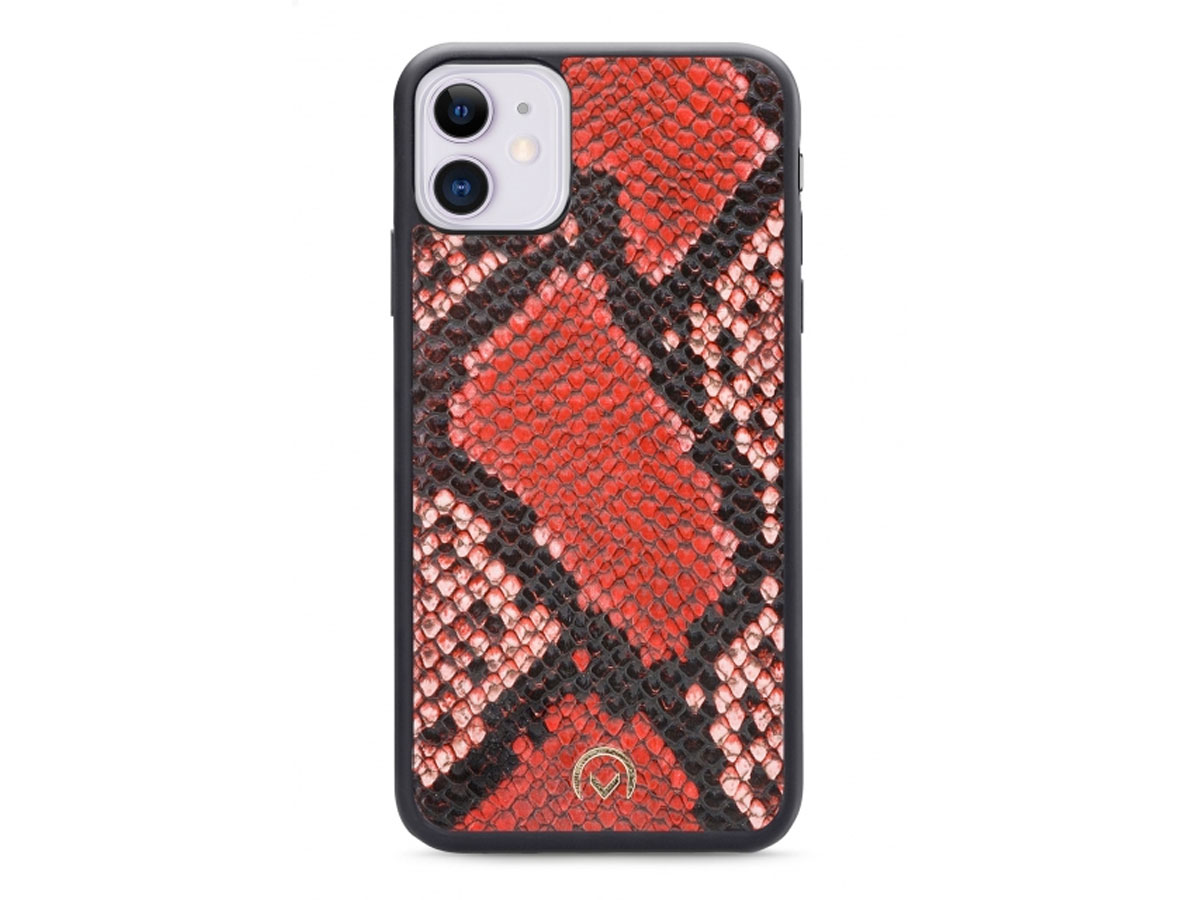 Mobilize Elegant Magnet Clutch Red Snake - iPhone 11/XR hoesje