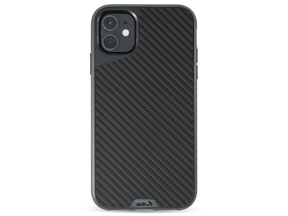 Mous AraMax Carbon Case Zwart iPhone 11 hoesje
