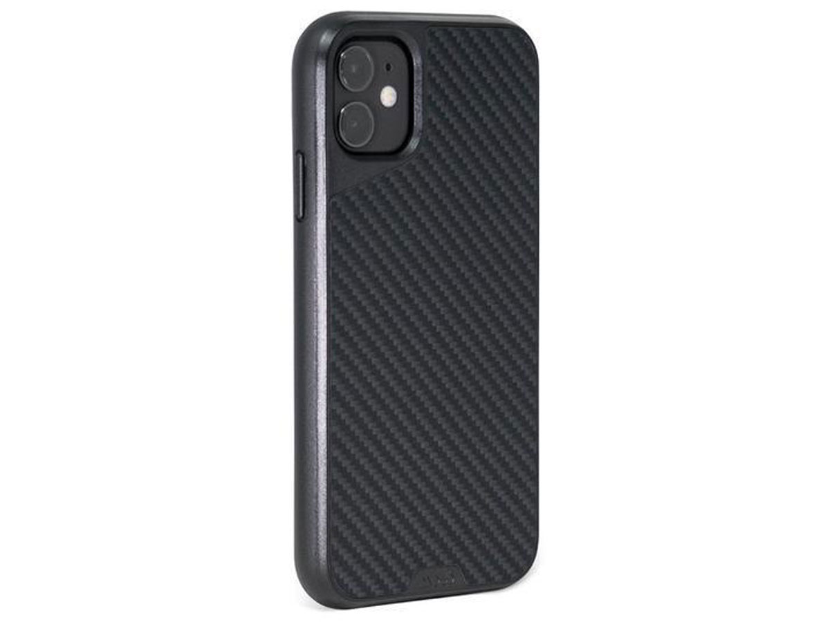Mous AraMax Carbon Case Zwart - iPhone 11 hoesje