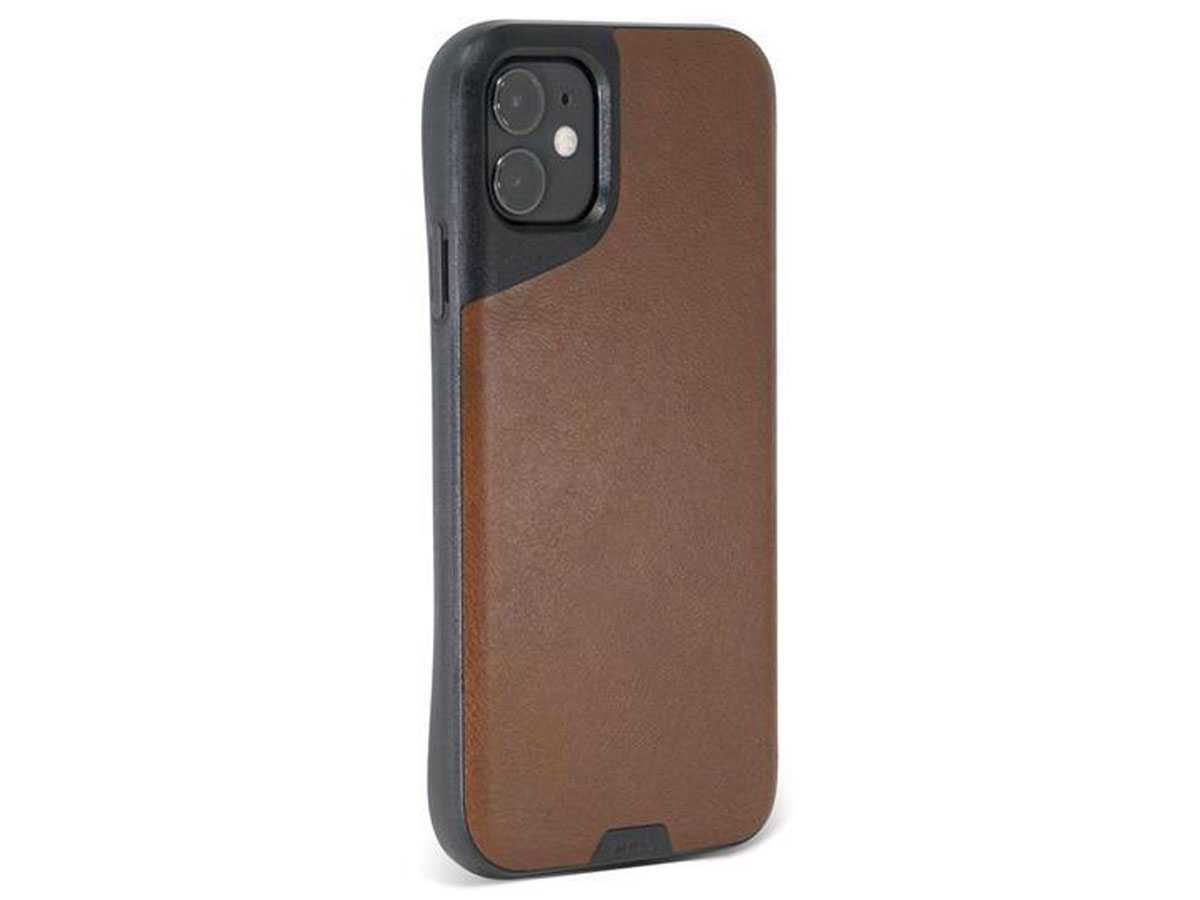 Mous Contour Leather Case Bruin - iPhone 11 hoesje