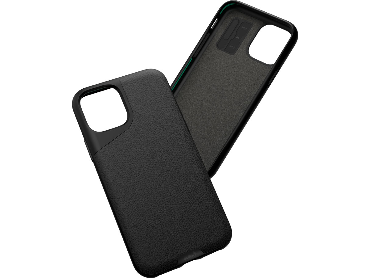 Mous Contour Leather Case Bruin - iPhone 11 hoesje
