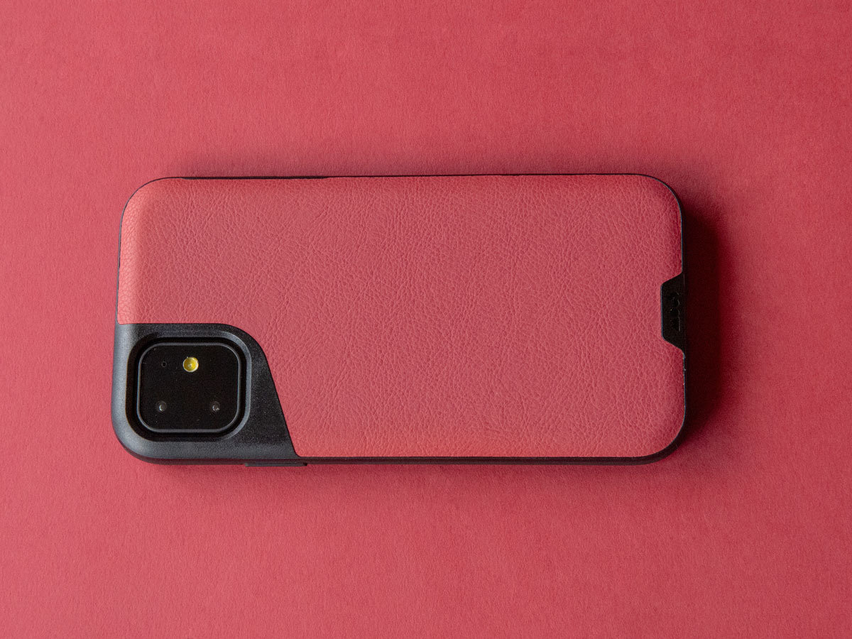 Mous Contour Leather Case Rood - iPhone 11 hoesje