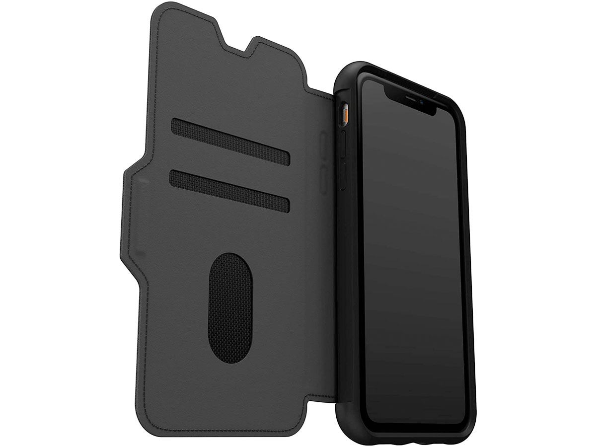 Otterbox Strada Leather Folio Zwart - iPhone 11/XR hoesje