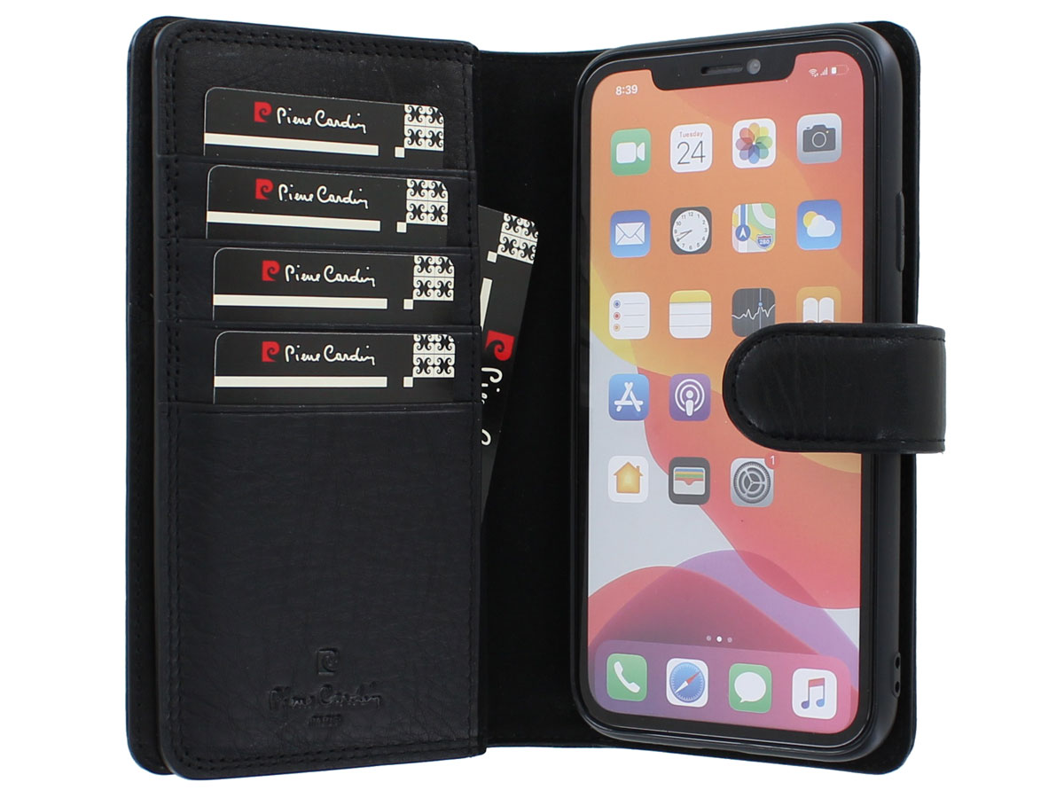 Pierre Cardin True Wallet Zwart Leer - iPhone XR hoesje