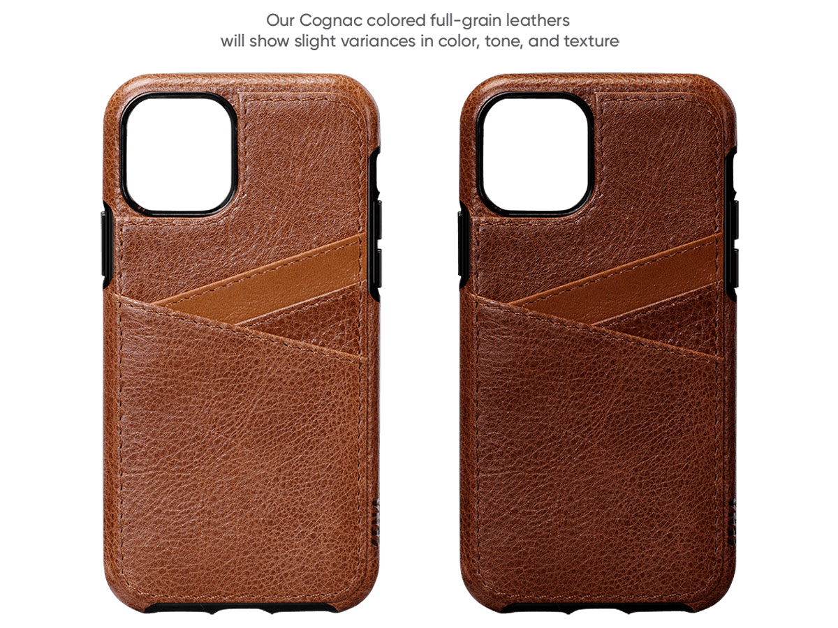 Sena Lugano Wallet Cognac - iPhone 11 Hoesje Leer
