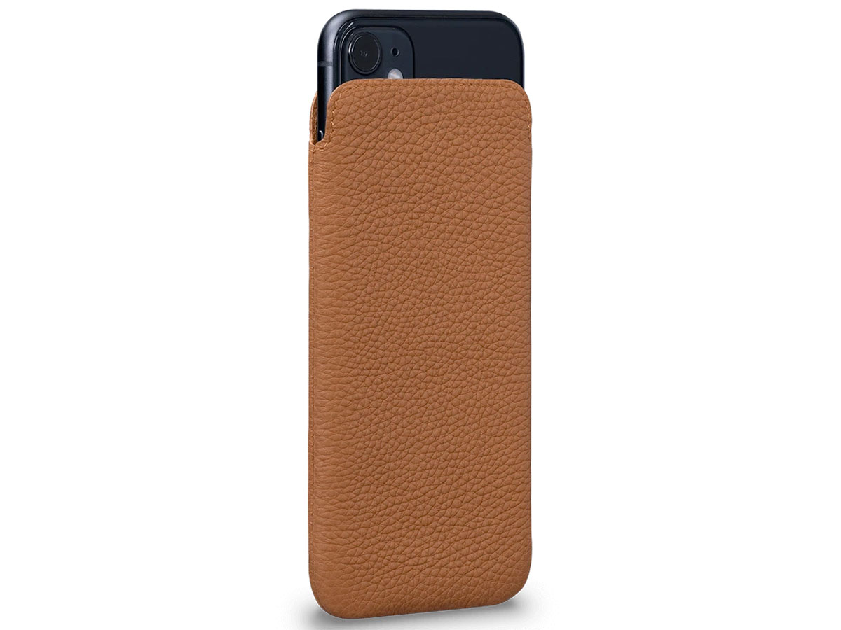 Sena Ultraslim Wallet Sleeve Bruin Leer - iPhone 11 hoesje