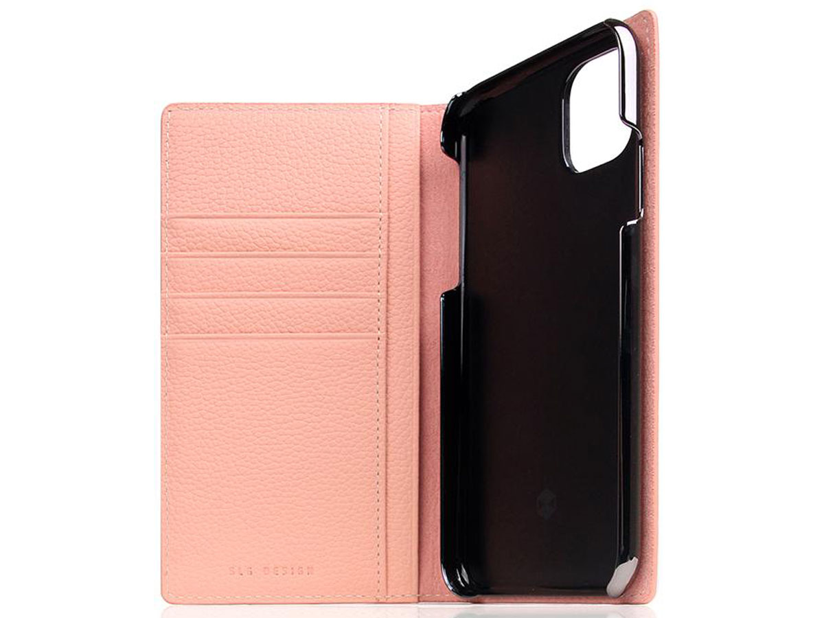 SLG Design D8 Folio Light Rose Leer - iPhone XR hoesje