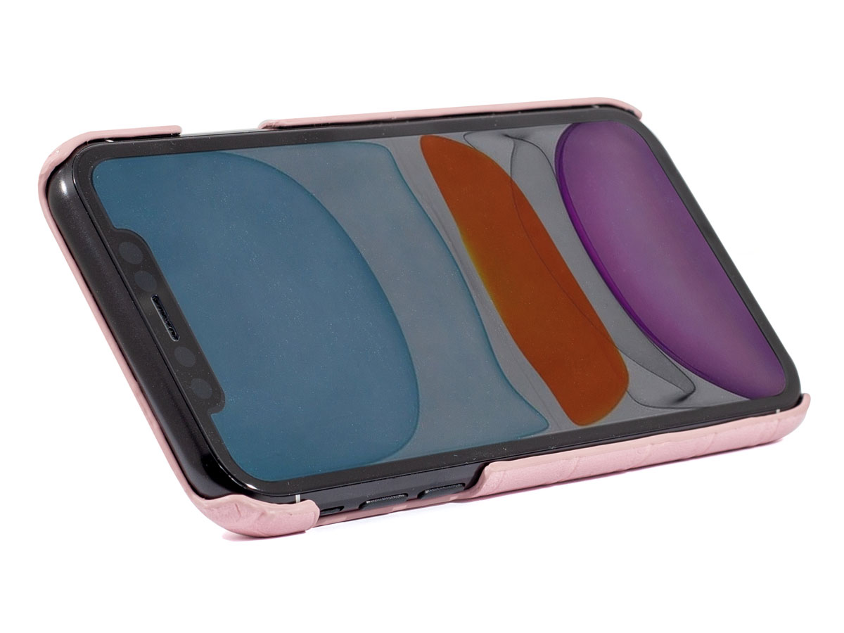 Ted Baker Croco Fingerloop Case Roze - iPhone 11/XR Hoesje