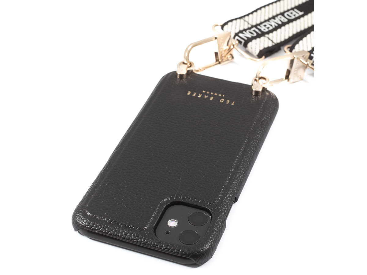 Ted Baker Crossbody Case Zwart - iPhone 11/XR hoesje